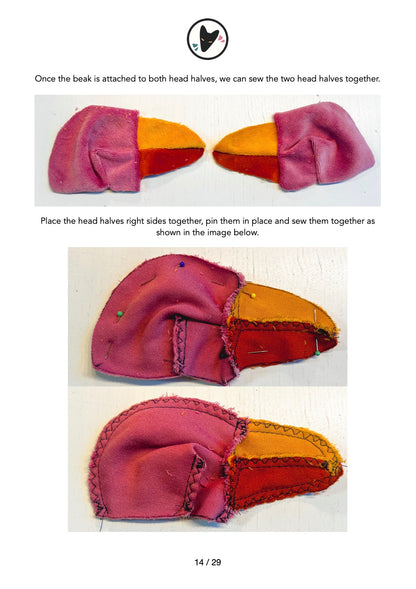 ILMAINEN! Boba the Bird Ompelukaava 17cm